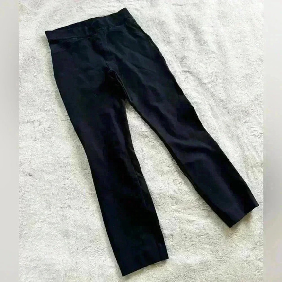 SPANX  Black Back Seam Skinny Ponte Knit Crop Pants Size S/P - Picture 2 of 3